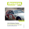 Maskowanie na ramy okien Toyota Celica Twincam Turbo TA64 Decalcas DCL-MSK009